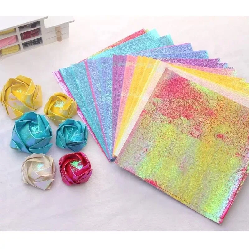 Cheap Artificial Paper Origami Flower Single Sex Rose Mix Color Red Roses Flower