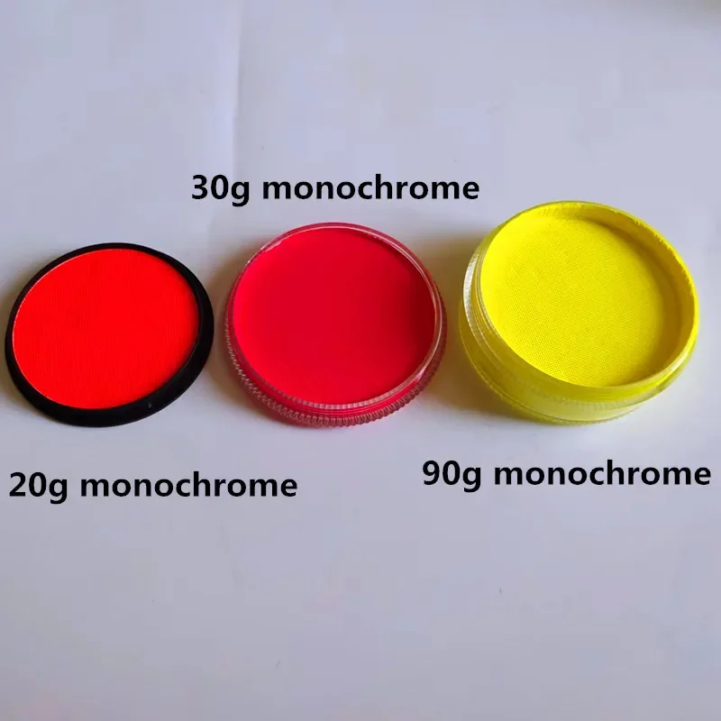 Wholesale 20g Halloween makeup Non toxic glow in the UV Washable body art face painting colorful kit rainbow face painting