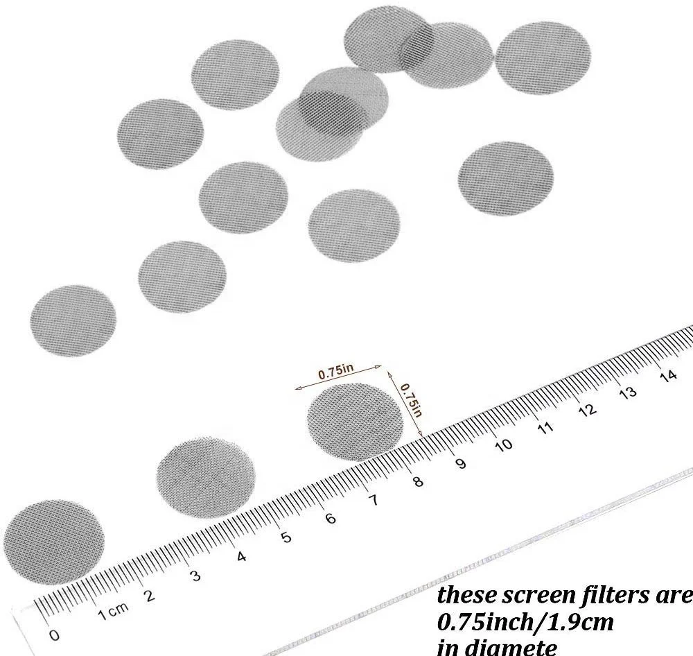 Wholesale Gold Silver Brass Screens Stainless Steel Smoke Accessories Pipe Filter