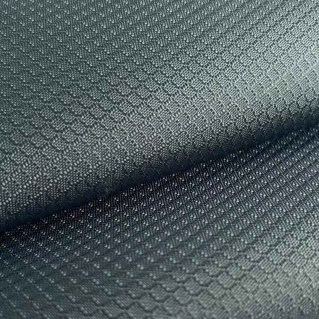 Pu coated waterproof ripstop plaid dobby pattern style 420D Nylon oxford bag fabric