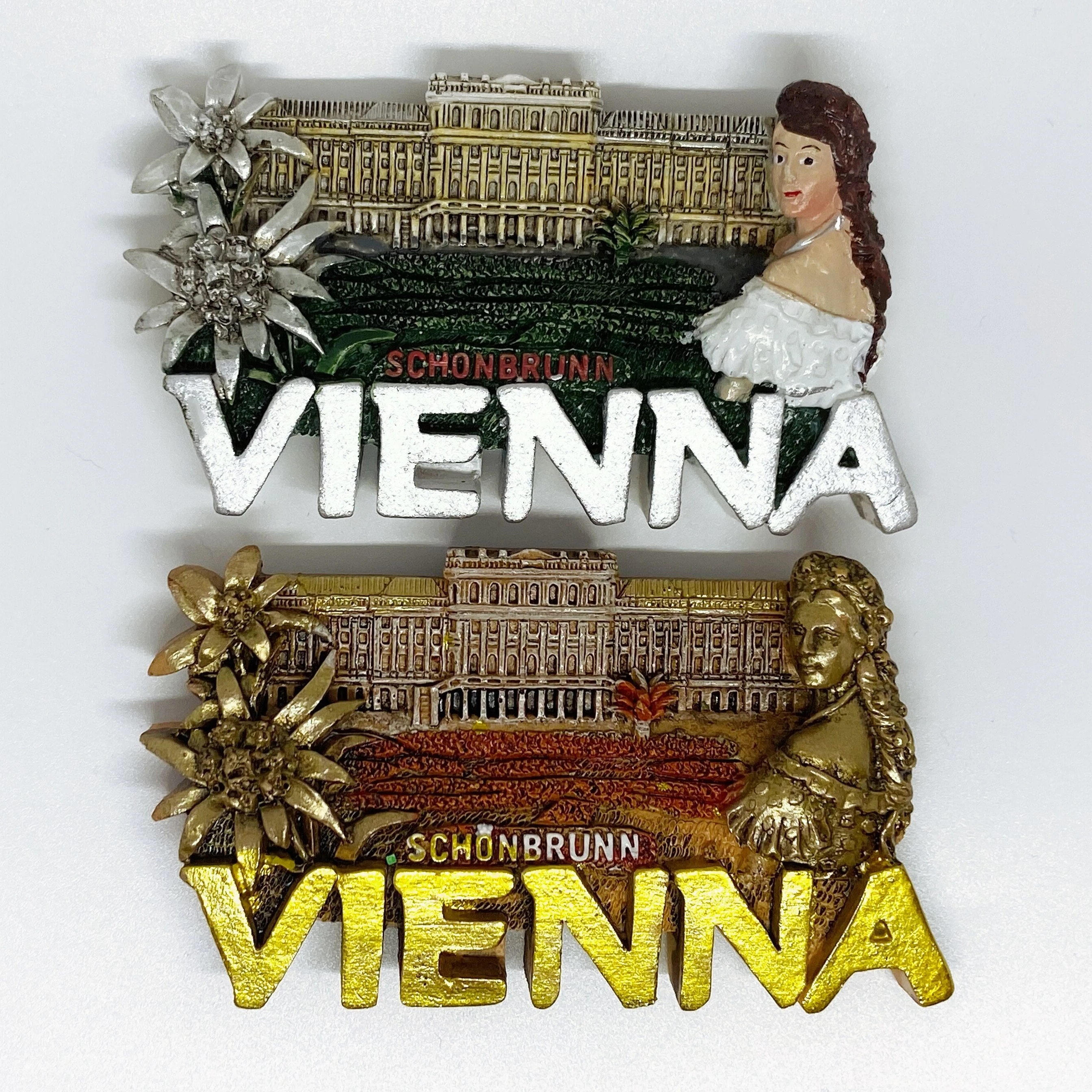 YIWU BaiWen Manufacturers Wholesale  Vienna Tourist Souvenir Gift Magnet 3D Polyresin Fridge Magnet custom fridge magnet