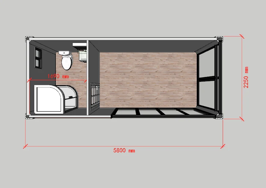 Prefabricated Steel Prefab House Villa Container Houses Modern 3 Years Graphic Design Feilong-2 Carport,hotel ISO 9001:2008 1SET