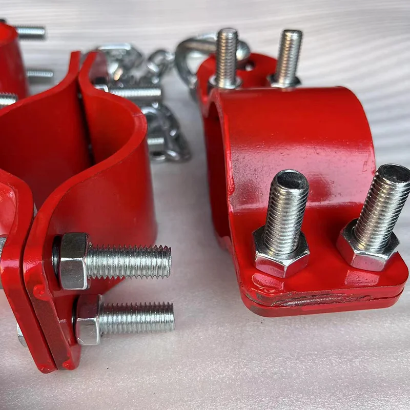 API 16C drilling hose tube safety clamps heavy duty hose clamp hose clip carbon steel clamp chain