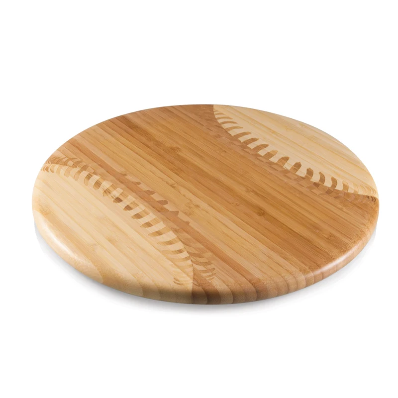 Натуральная Экологически чистая деревянная бамбуковая разделочная доска в форме бейсбола