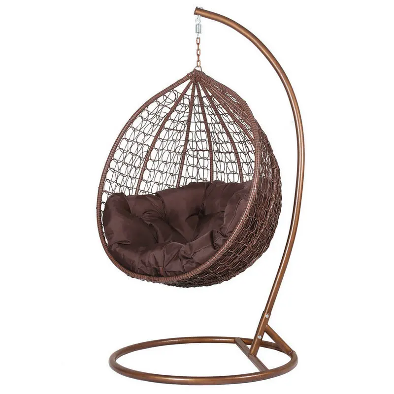 Patio chair rattan  metal wood furniture french bistro rattan outdoor hanginge woven egg armless wicker rope outdoor patio chair