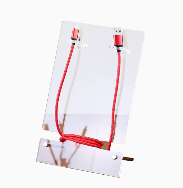 Wholesale Acrylic display stand headset Acrylic Crystal earplug stand customized headphone stand head-wear customization