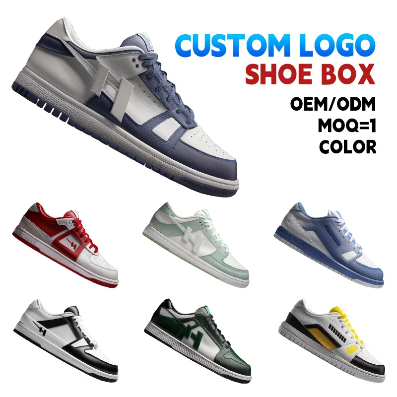 Custom logo Brand Casual Low Price Leather Fashion Sneakers Kids Womens female Ladies Mens Sports Skateboard Shoes with logo