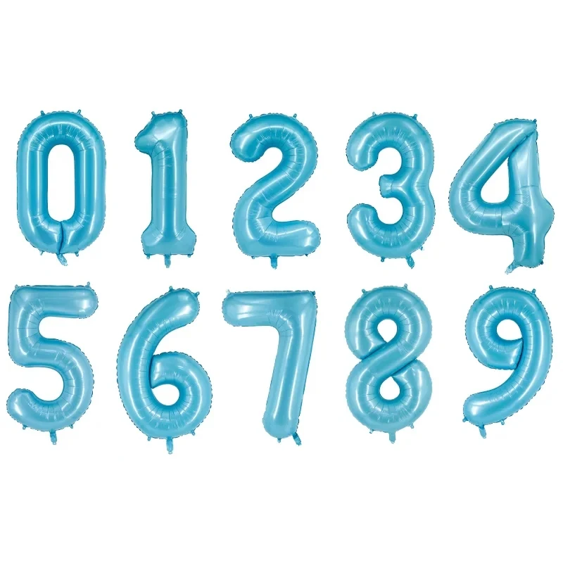 Balloons wholesale 40 inch 0-9 large number various colors foil number balloons party decoration supplies