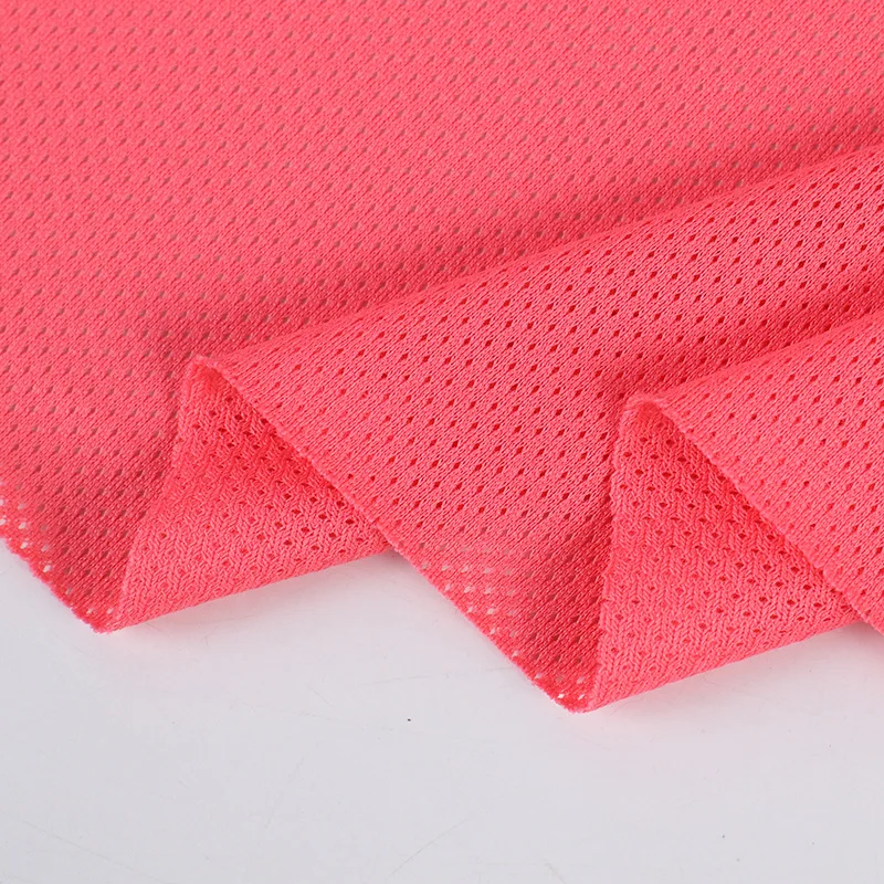 Дышащая вязаная спортивная сетка из полиэстера сетчатая ткань для подкладки куртки баскетбола футбола шорт