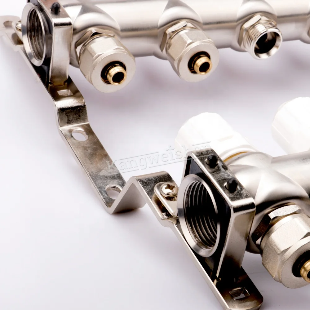 4 port Stainless Steel Water Under Floor Heating System Parts  Manifold