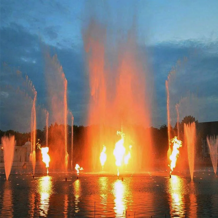 Fenlin factory outdoor Decoration Music Water Fire Fountain