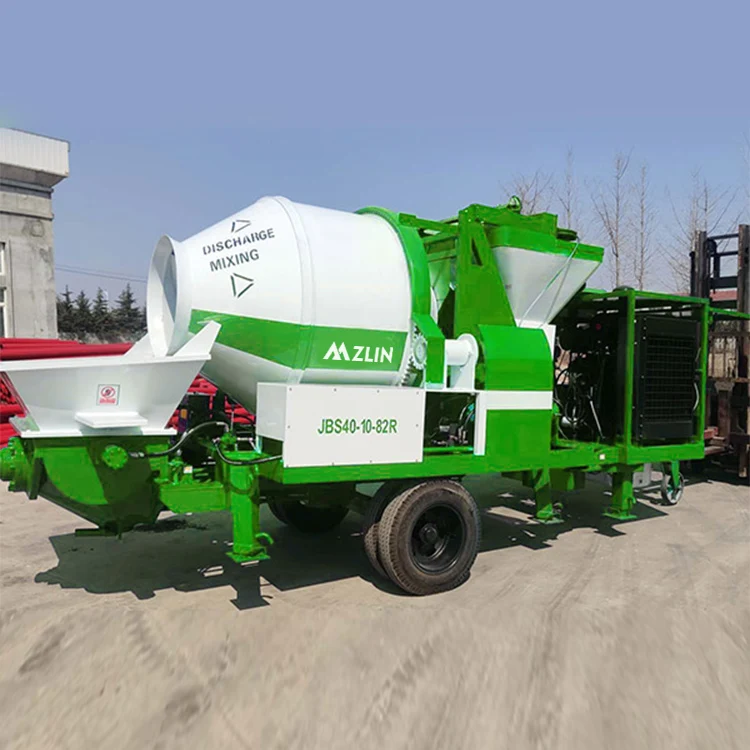 Дизельный бетоносмеситель Ready Mix JBS40R с насосом