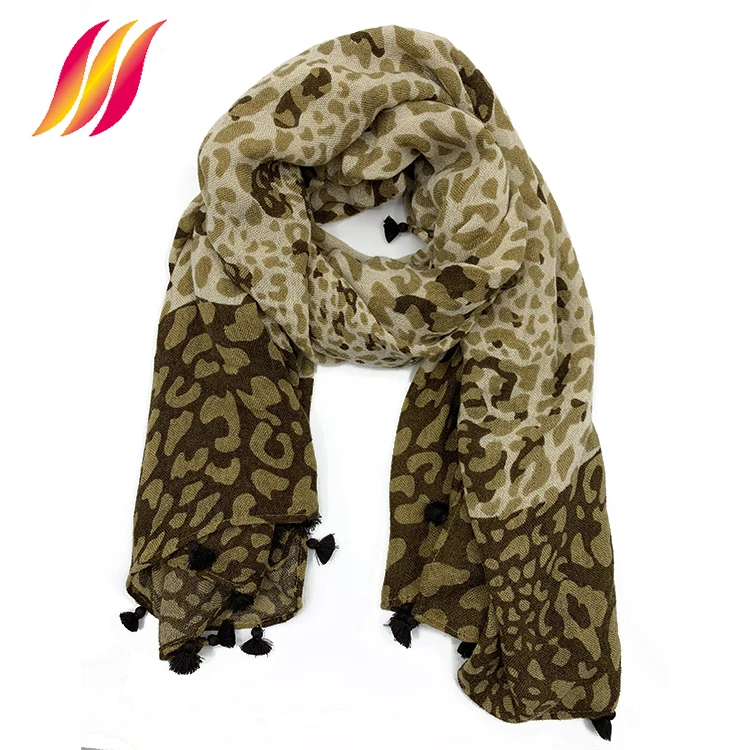 Winter Long Warm Scarf New Hand Made Print Acrylic Scarf