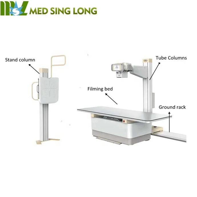 Рентгеновский аппарат DR X ray с фиксированной кроватью и