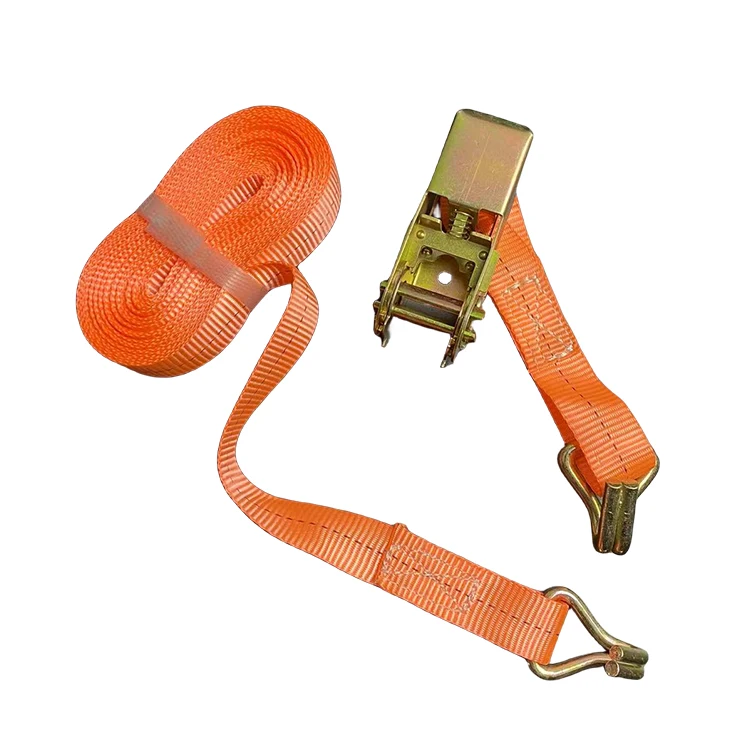 Hot Sale 2 Inch 5 Ton Ratchet Tie Down Lashing Strap Cargo Transport Belt Straps Heavy Duty