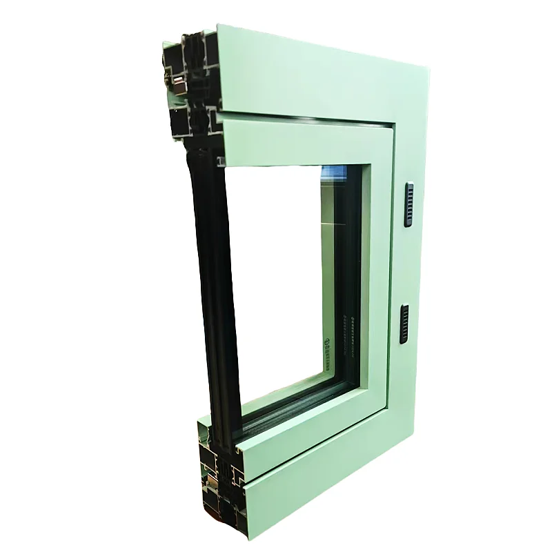 Factory Hot Sale Seamless Welded Aluminum Casement Glass Windows Casement Windows With Blinds