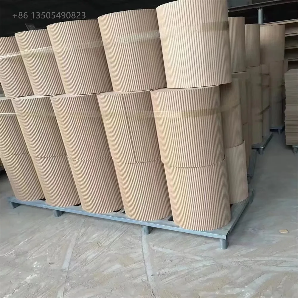 Flexible Soft Embossed paper Wood Panel for Wall Pole Covering Decoration Tambour Panel Board Mold Press Molding fibreboards