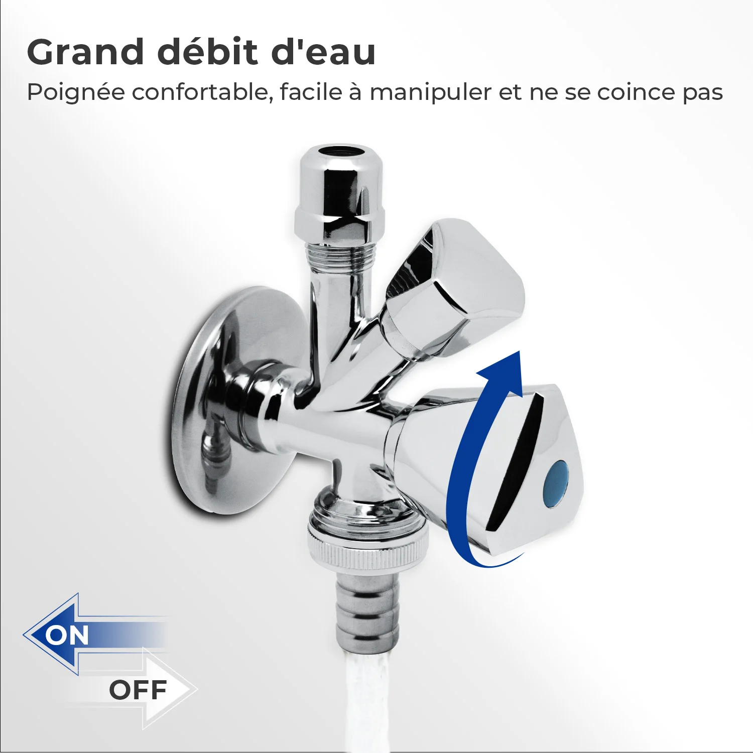 Chrome Plated Sanitary Valve Set 1/2' Brass Angle Valve  Washing Machine Tap Fitting for Home