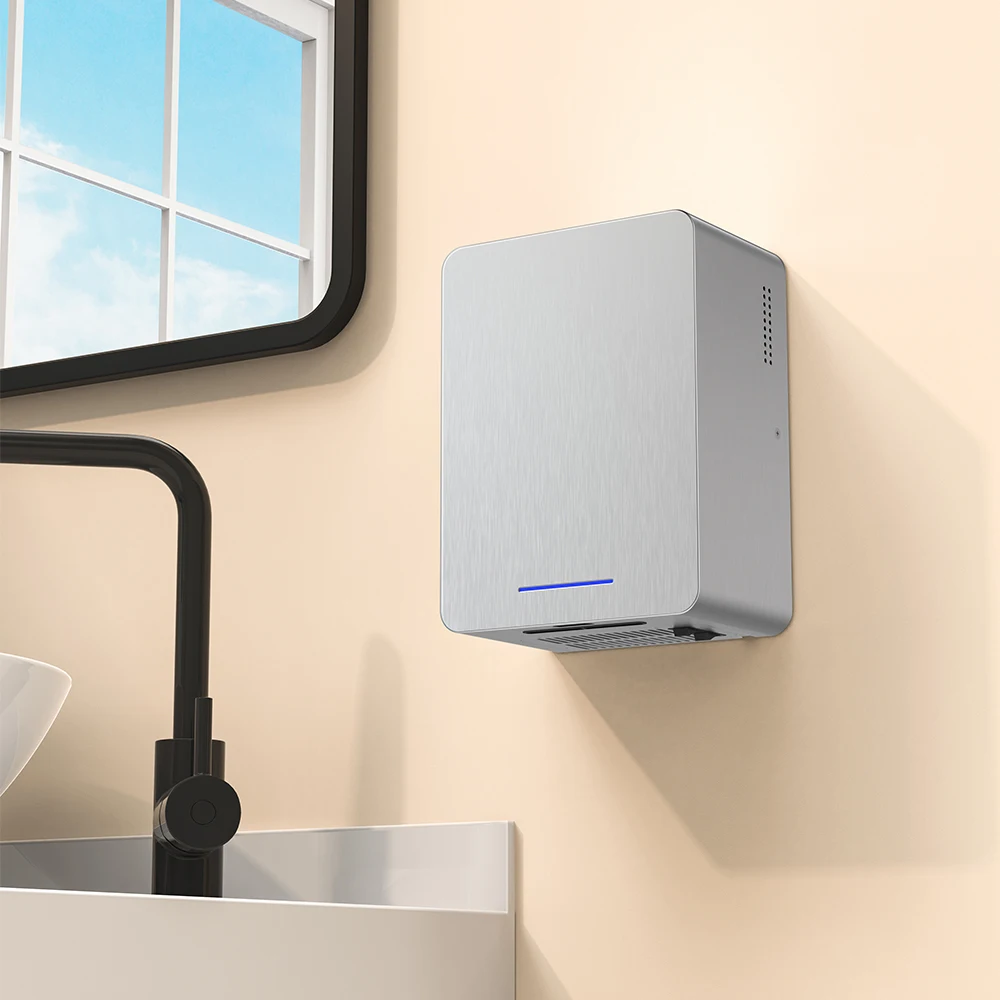 2023 Most Popular l High Speed 304 Stainless Steels Automatic Sensor Hand Dryer With Hot And Cold  Modes For Hospital Commercial