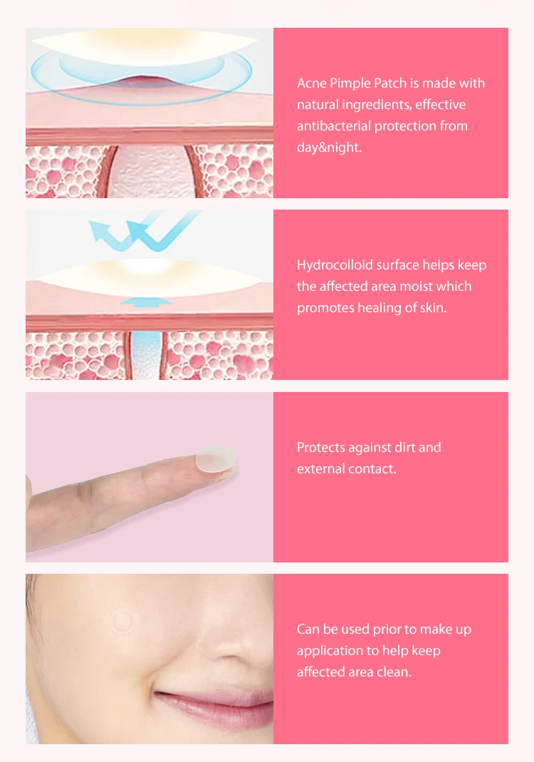 Oil Absorbing transdermal heart patch,acne pimple master,hydrocolloid acne patch skin care trouble care