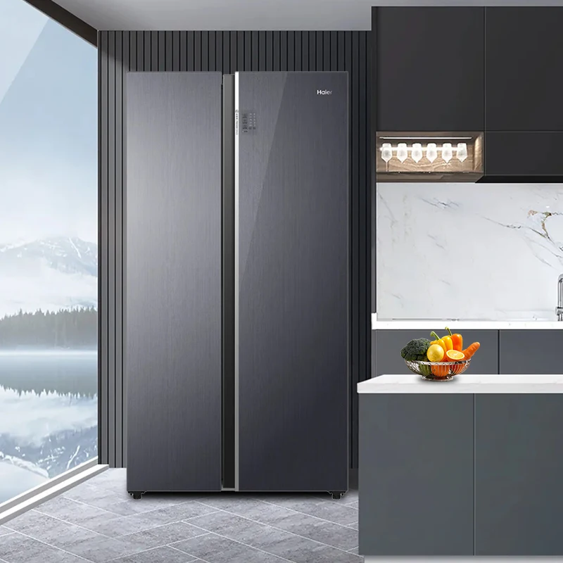 2024 инновационные продукты холодильник 908*647*1775 мм бок о бок холодильник