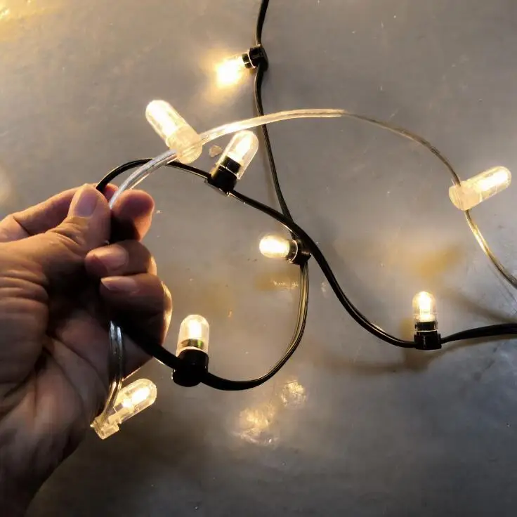 100m roll 666 replacement bulb strings 12 Volt LED Light Set Warm White fairy clip string lights