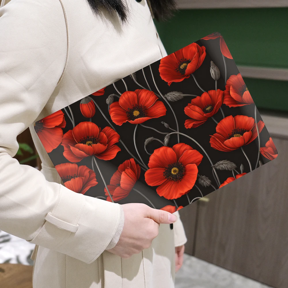 Batianda Wholesale UV Black crystal painted laptop plastic hard case For Macbook 11 12 13 14 15 16 Air Pro M3 M2 M1 Chip