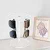 E-20240908-1 New Design 360 Rotating Acrylic Sunglasses Holder Stand Eyeglasses Display Rack Clear Glasses Tabletop Organizer
