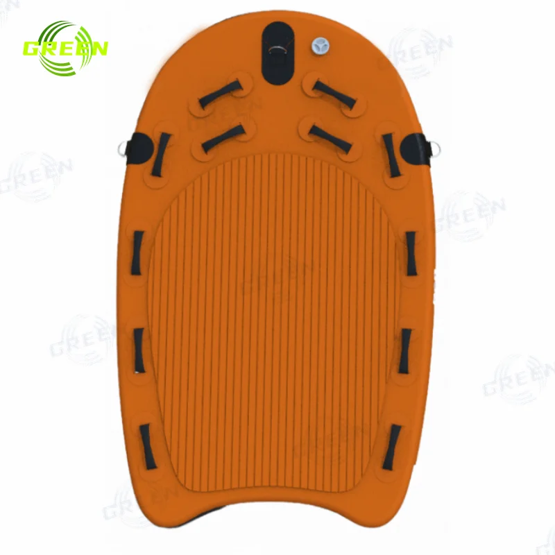 Green Hot Sale Quality Colorful stock inflatable Jetski Board rescue sled Inflatable Jet Ski Sled Surf Rescue Sled for factory