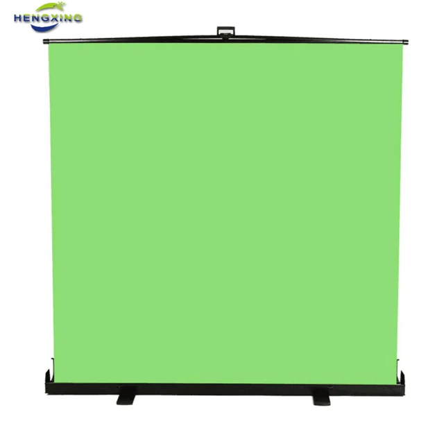 Custom High Quality X-type green screen with green fabric for easy cutout