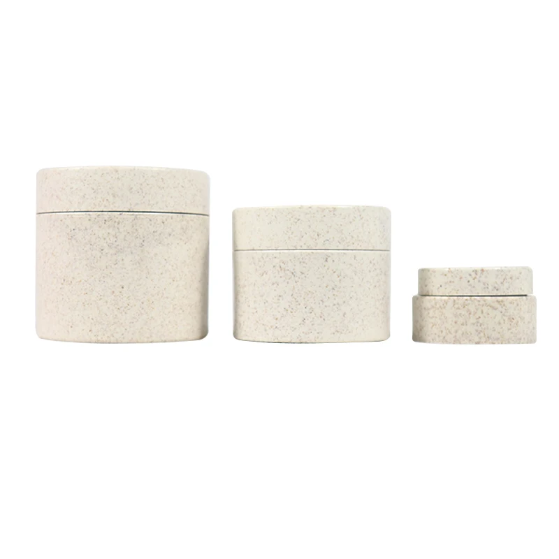 100% Biodegradable Compostable Cosmetic Packaging 30g 50g 100g PLA Corn Starch Moisturizers Cream Organic Cream Jar