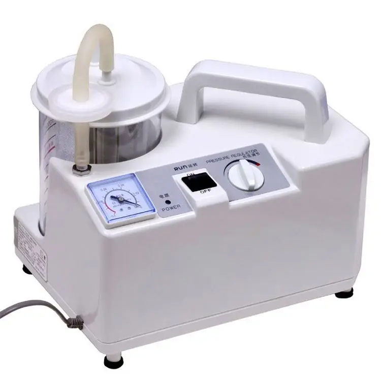 Portable Medical electric vacuum suction aspirator pump apparatus unit single  bottle phlegm suction machine Device