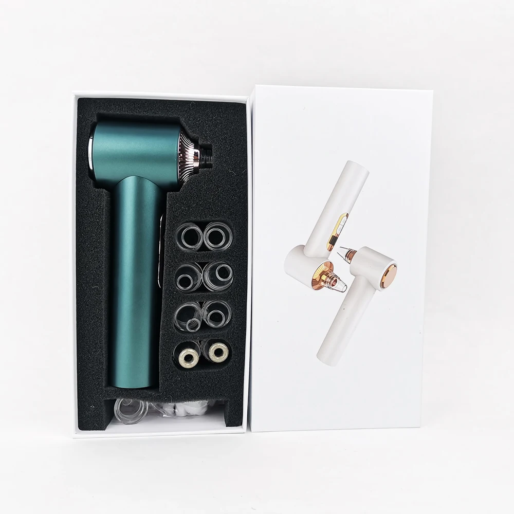 USB Rechargeable 6 Suction Heads LED Light Therapy Nose Cleaning Whitehead Peeling Pore Vacuum Blackhead Remover