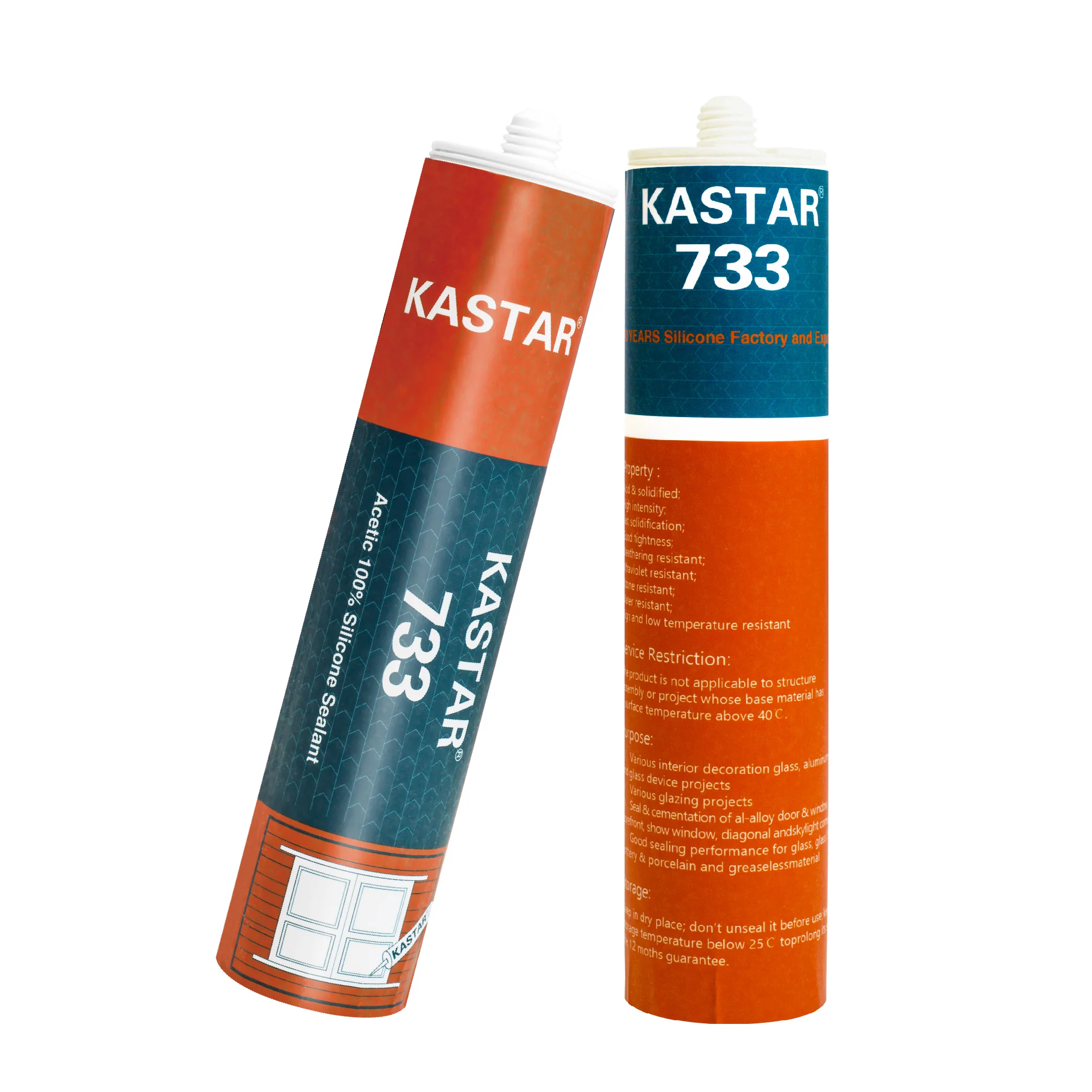 China Manufactory Fire Resistant Anti Aging Odorless High Temperature Silicone Sealant For Window Glass