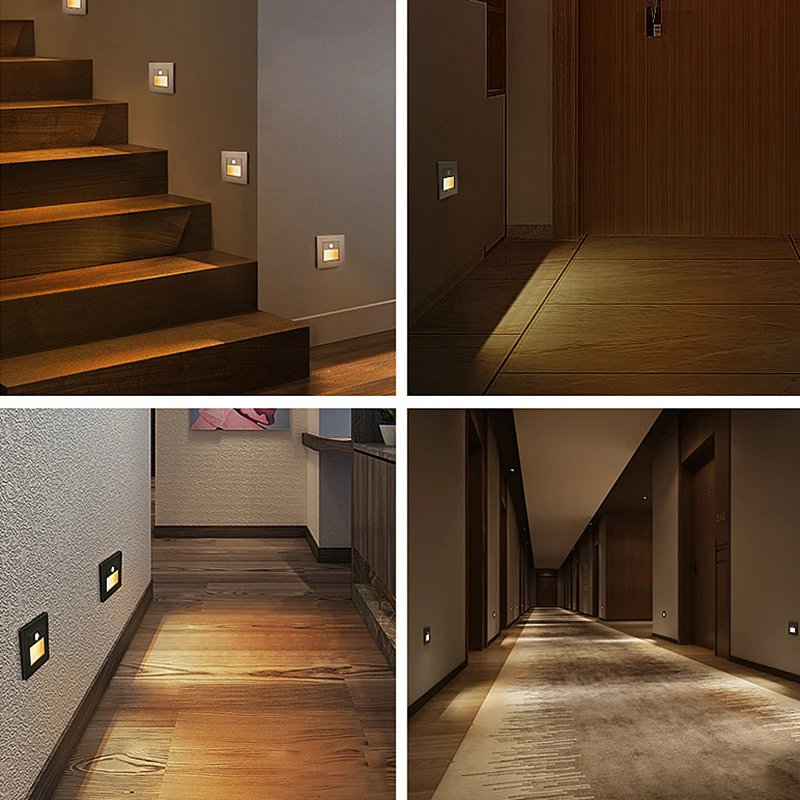 Алюминиевый угловой настенный светильник для дома