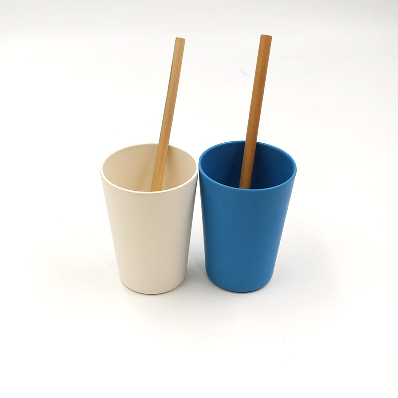 Eco friendly reusable natural color bamboo straws for drinking