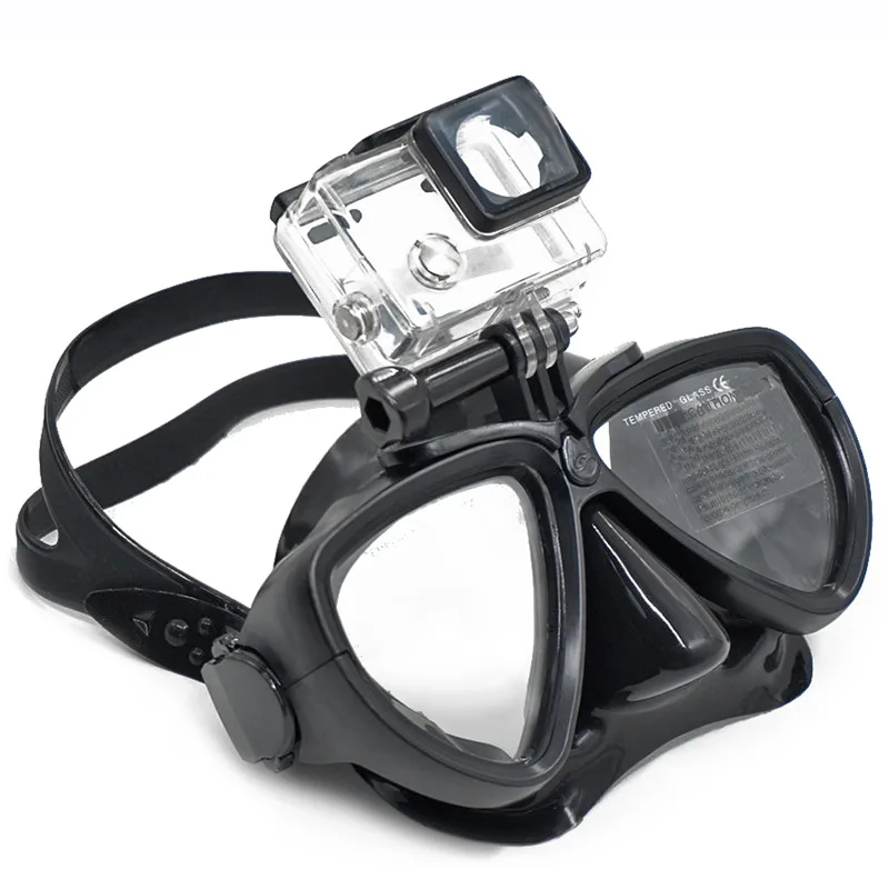 BONNY Anti-Fog Film Liquid Silicone Adult Floating Diving Goggles With Camera