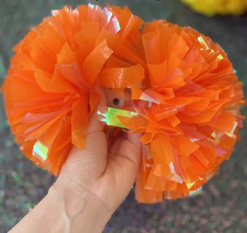 Neon color pink green purple yellow orange all size cheer pom poms