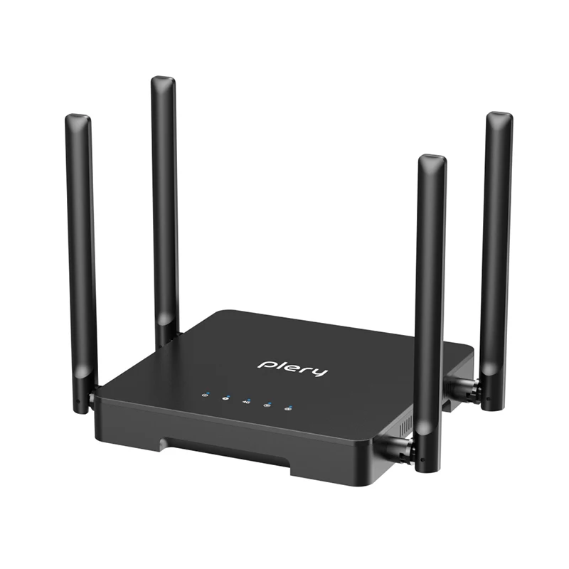 Plery R624 supports DC 12V1A and Type-C with slot for Nano SIM card for home 4G pocket WiFi router