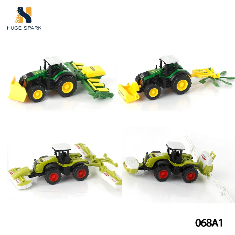 1 64th Scale Pull Back Action Toy Truck For Toddlers Farming Metal Die Cast Car &Die Casting Alloy Cars Model Vehicle Set