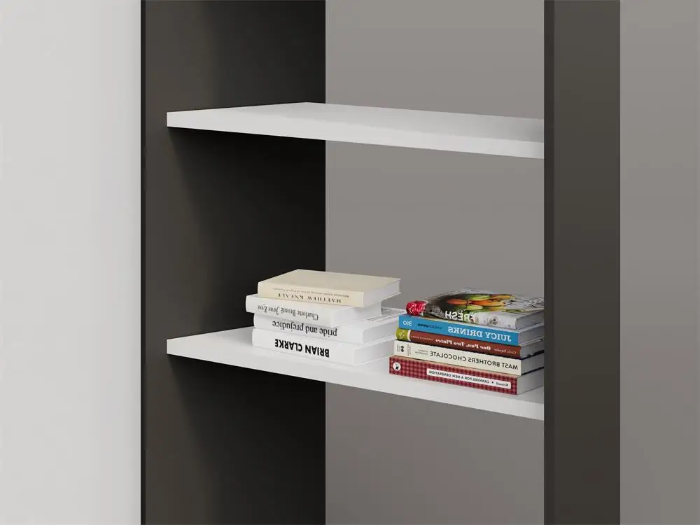 Современная офисная напольная Входная перегородка книжная полка для хранения многослойная витрина изготовлена из прочного меламина