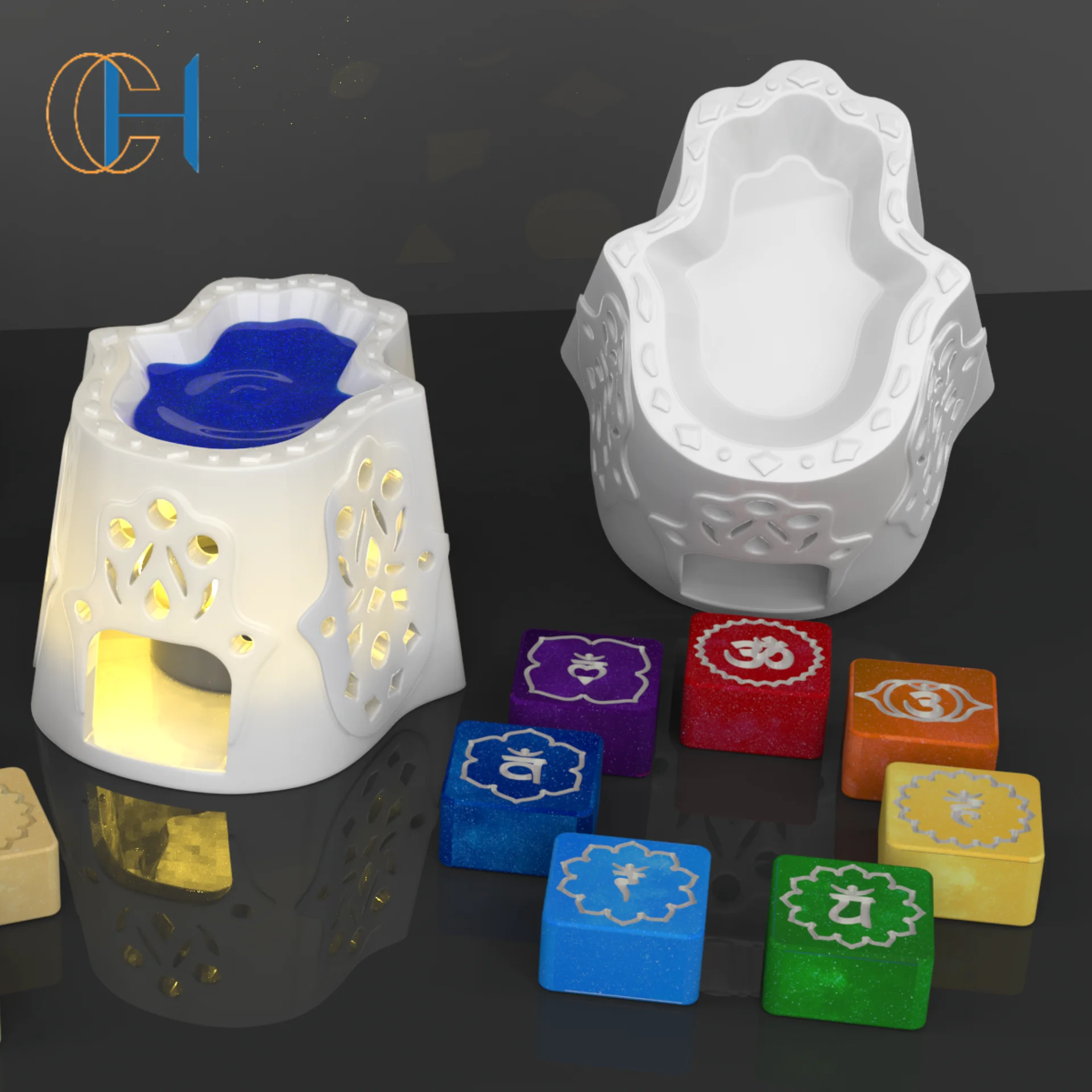 Wholesale Customized unique modeling Nature Soy Wax Melt for Home Decor Colors Scented Cube Wax Melts Candle