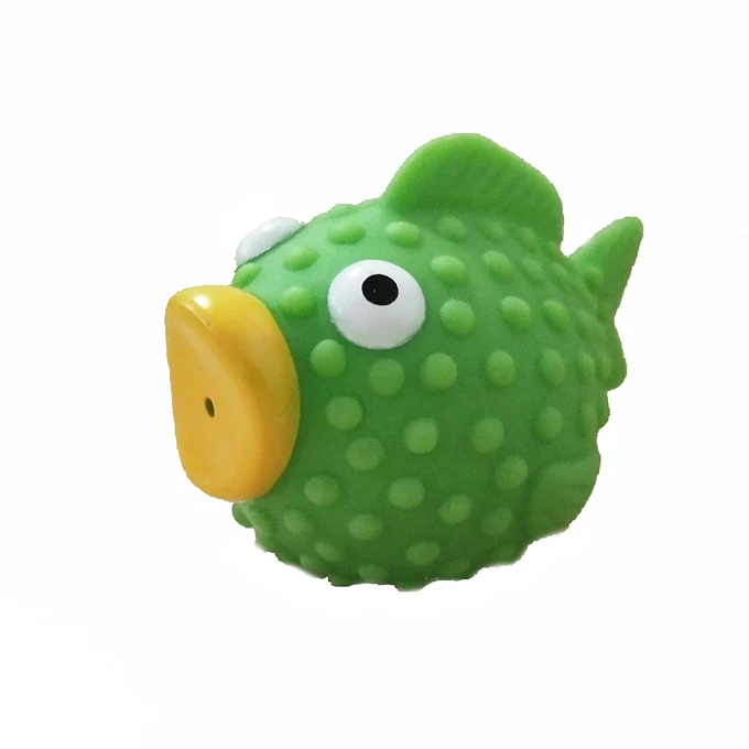 Sea animal rubber fish bath toy