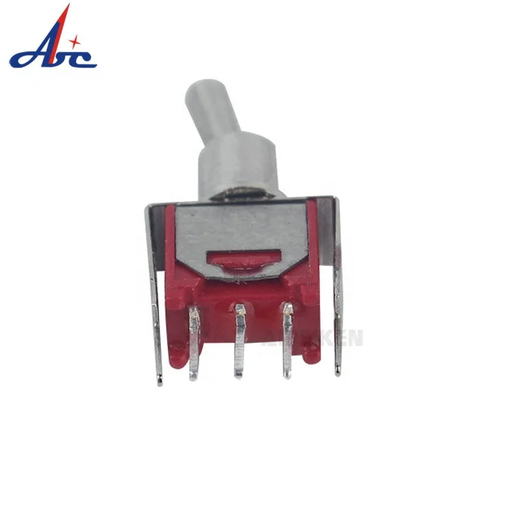 Высокое качество смц 5 мм-ON 1.5A 250V короткая ручка ПК POS терминал 3Pin SPDT тумблер с кронштейном