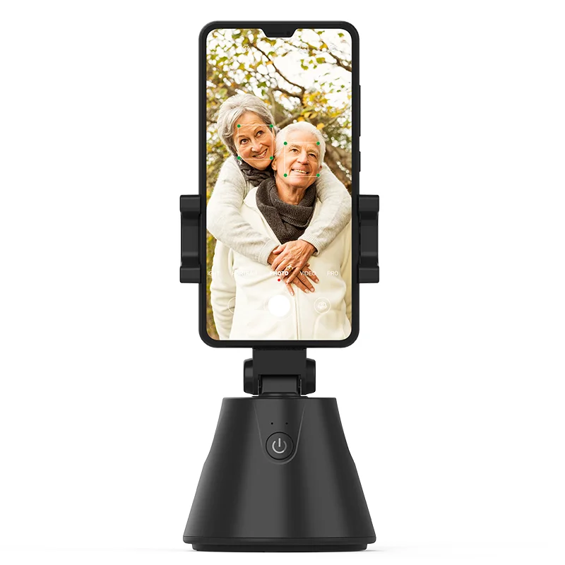 360 Ai Face Tracking Smart Cell Phone Stand Auto Rotation Live Vlog Video Smart Shooting Mobilephone Holder Self Stick