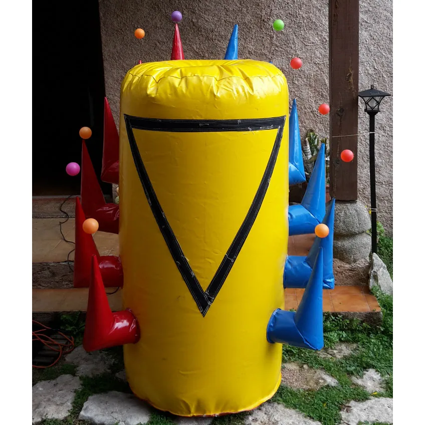 New Arrival Team Building Funny Air Juggler Inflatable Airball Challenging Game Hoverball Race Inflatable Floating Ball Game