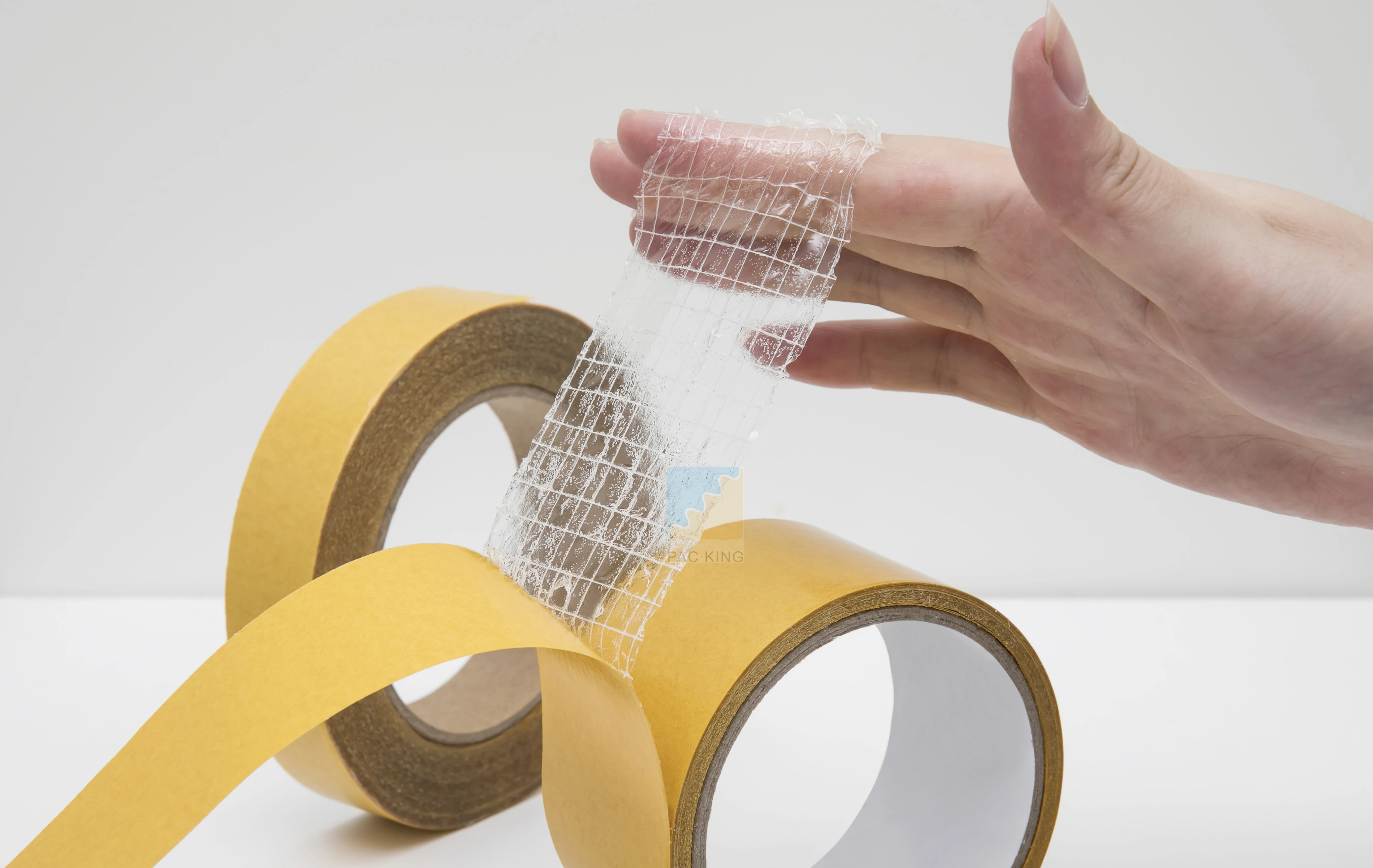 Factory  High Strength Self Adhesive Mesh Duct Repair Cloth Carpet Tape Double Sided Fiberglass Filament Cloth Tape