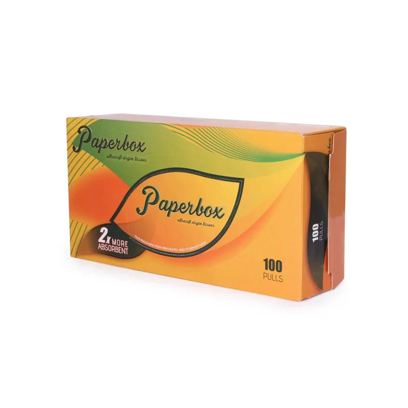 2ply  100sheet High Quality Wholesale Hotel Household Virgin Wood Pulp Flat Box Facial Tissue Paper