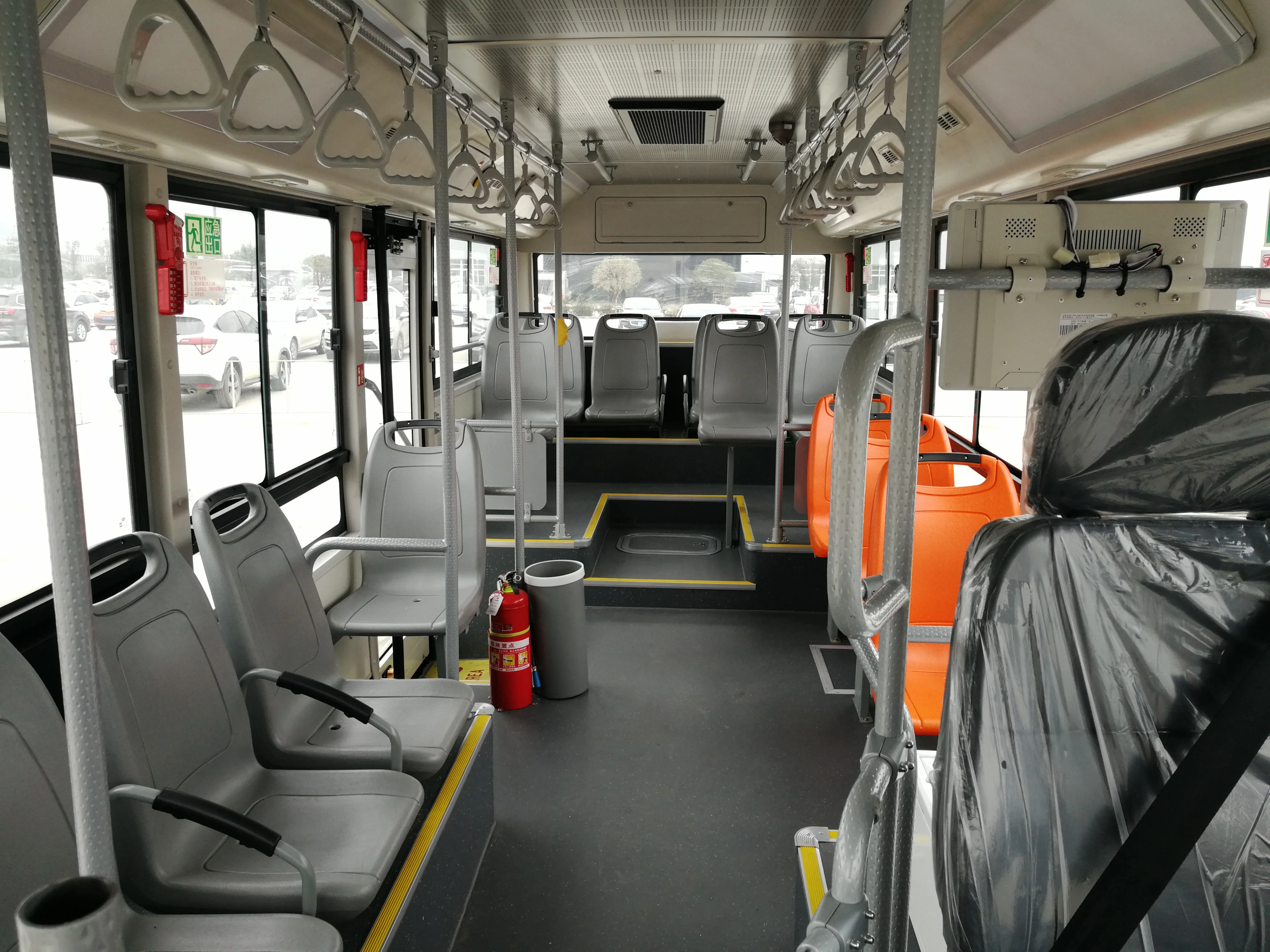 
China 6.6 meters CNG mini city bus Euro2.3.4 lowest price for sale 