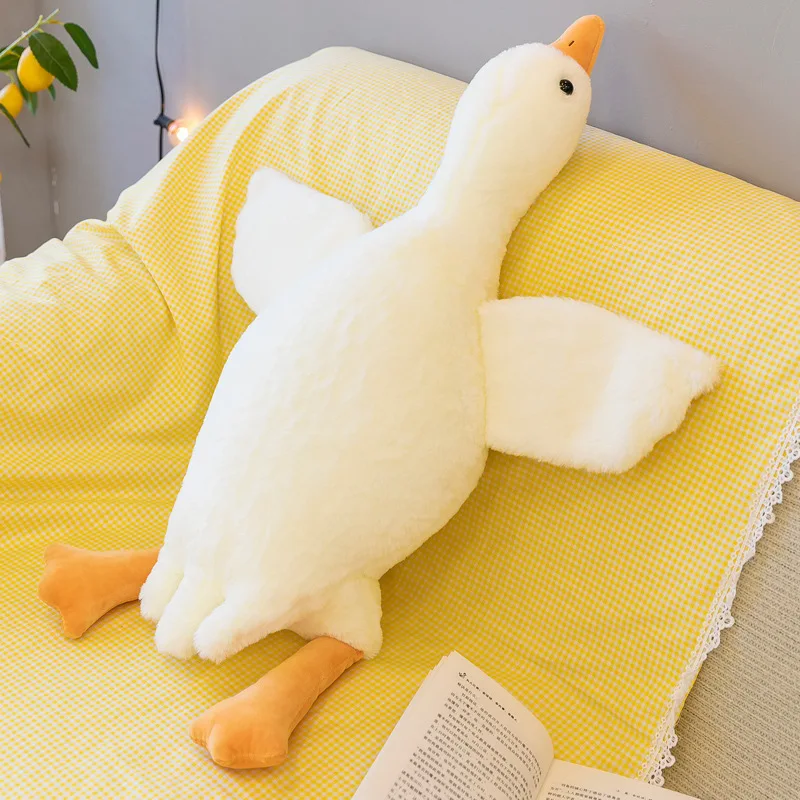 Wholesale popular selling Cute Big Goose Duck Doll Soft Stuffed Animal Sleeping Pillow Cushion Plush Toys Kids Animal Goose